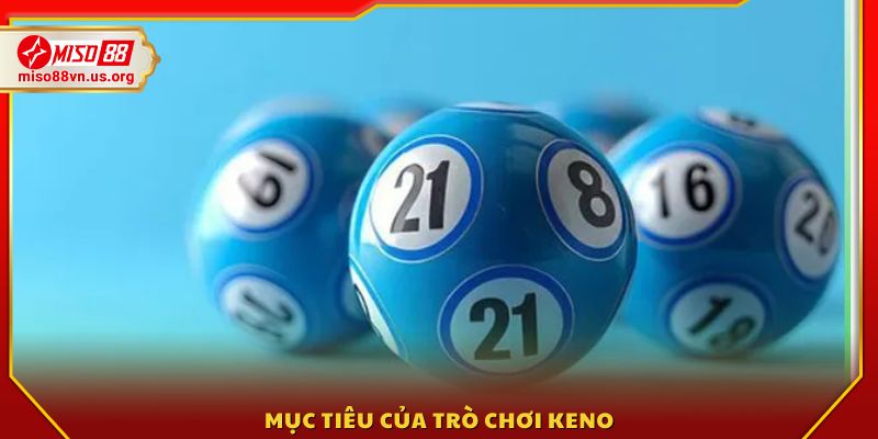 Mục đích chính của người chơi trong trò Keno